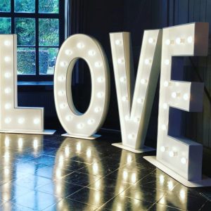 Lettres Lumineuses (Pack "LOVE" 4 lettres)