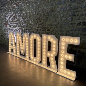 Lettres Lumineuses (Pack "Amore" 5 lettres)